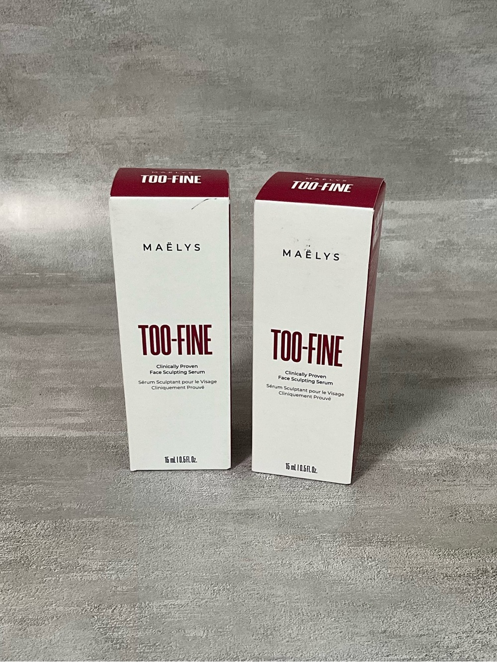 2 MAELYS TOO FINE FACE SCULPTING SERUM NEW IN BOX